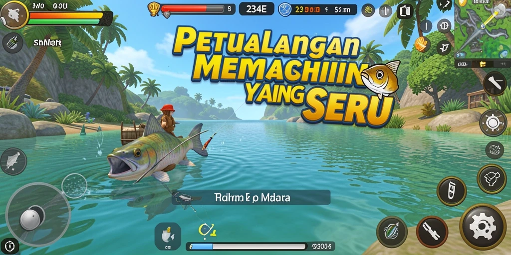 Gameplay 234E menampilkan pengalaman memancing yang imersif dan menakjubkan.