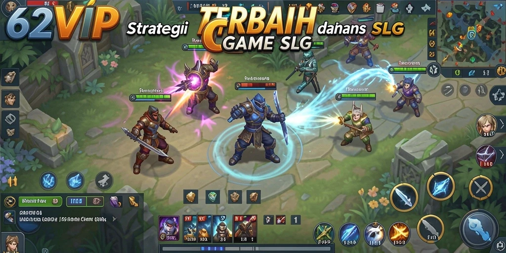 Screenshot utama 62VIP menampilkan aksi pertempuran yang seru dan strategi mendalam.