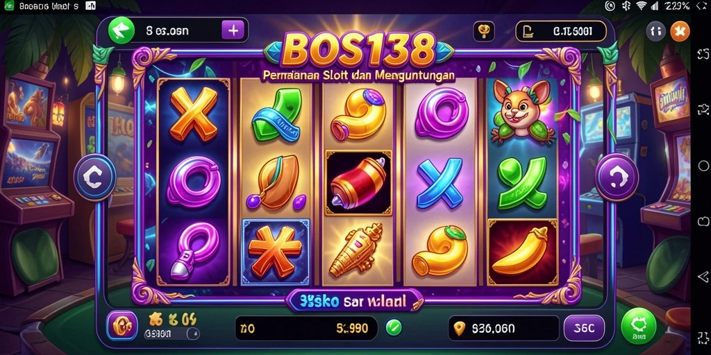 Tampilan gameplay BOS138 yang menarik dan penuh warna.