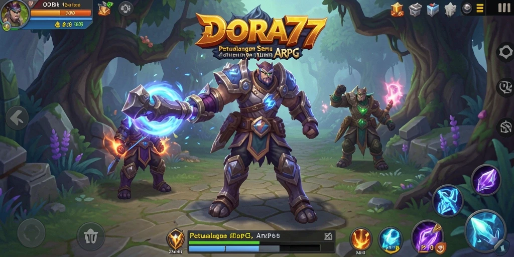 Screenshot gameplay DORA77 yang menunjukkan aksi seru dalam pertempuran.