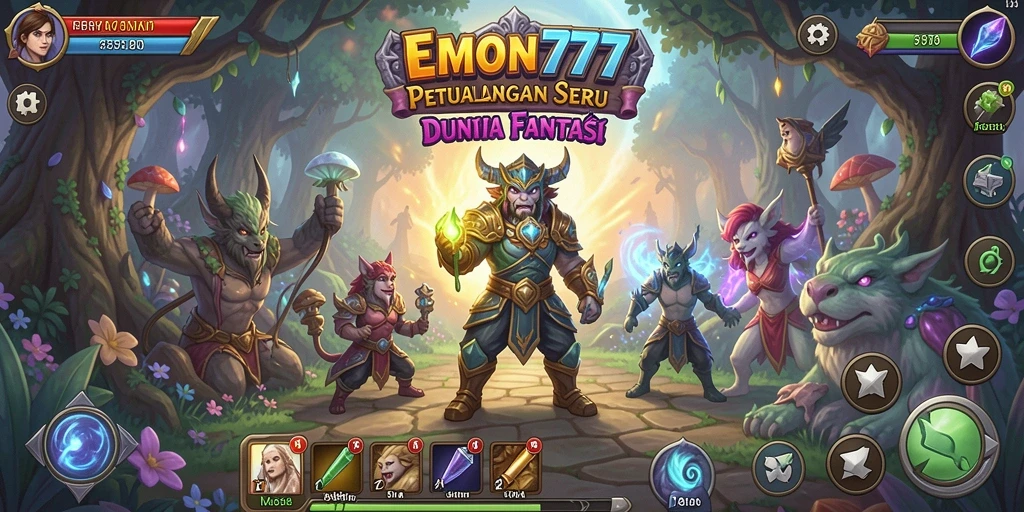 Gameplay mendebarkan dalam dunia petualangan EMON777.