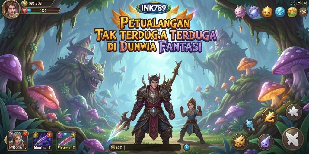 Tampilan gameplay INK789 yang penuh aksi dan petualangan.