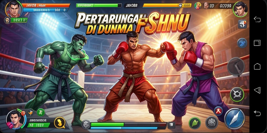 Screenshot JAVO88 menampilkan aksi pertarungan yang mendebarkan.