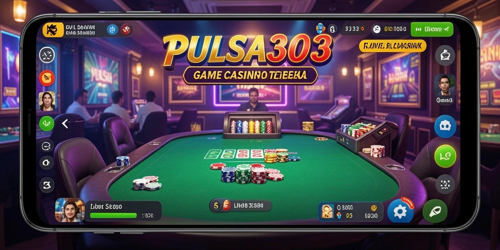 Screenshot gameplay Live Casino yang mendebarkan di PULSA303.