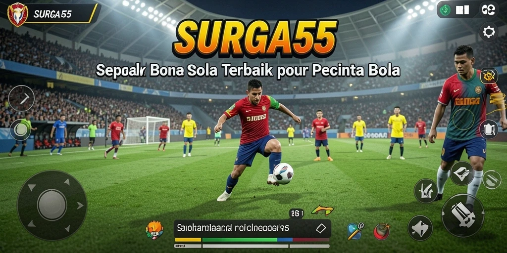 Tampilkan gameplay yang menegangkan dalam SURGA55 di lapangan hijau.