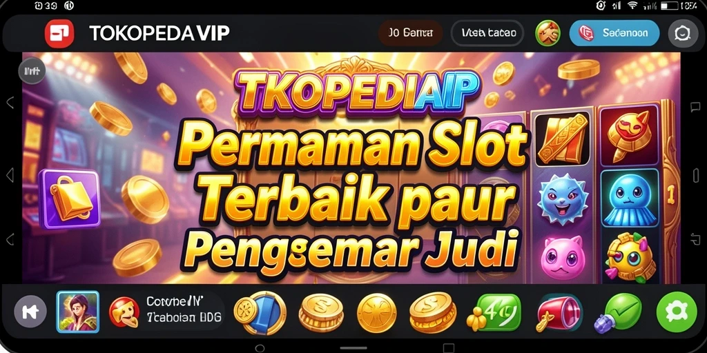Tampilan menarik dari gameplay TOKOPEDIAVIP yang penuh dengan simbol slot.
