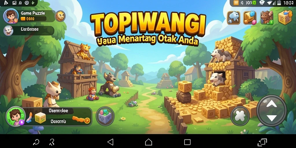 Screenshot gameplay TOPIWANGI yang menantang dan menarik.
